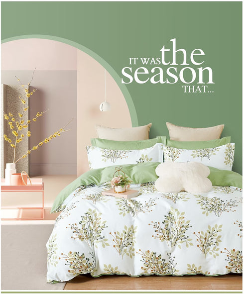 Florida's Yana Double Bed 100% Cotton Imported Bedsheet Set with 2 Pillow Covers