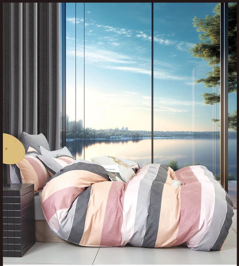 Florida's Yana Double Bed 100% Cotton Imported Bedsheet Set with 2 Pillow Covers