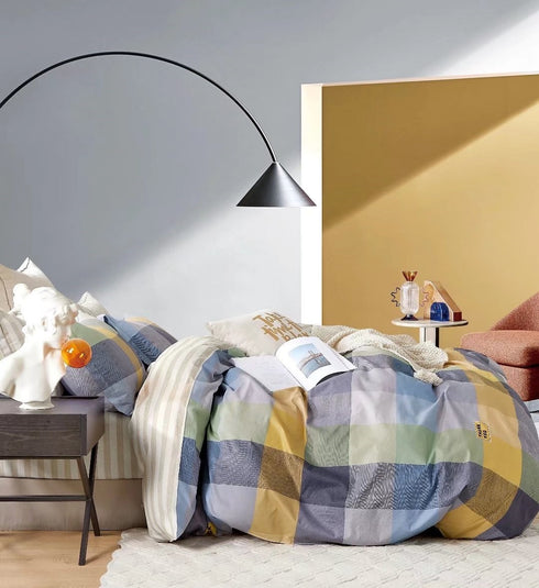 Yana 100% Pure Cotton Imported Single Bedsheet with Pillow Cover by Florida