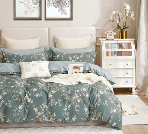 Yana 100% Pure Cotton Imported Single Bedsheet with Pillow Cover by Florida