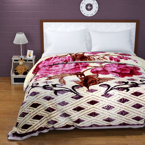 Yen Two Ply Super Soft Mink Double Bed Blanket