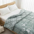 Florida 250 GSM Super Soft All Season Fluffy Reversible Double Bed Comforter - (Paisley, Seagreen)