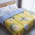 Florida 250 GSM Super Soft All Season Fluffy Reversible Double Bed Comforter - (Floral, Mutard)