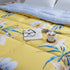 Florida 250 GSM Super Soft All Season Fluffy Reversible Double Bed Comforter - (Floral, Mutard)
