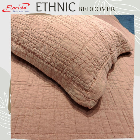 Ethnic 100% Cotton Bed Cover Set with 2 Pillow Covers for King Size Bed by Florida