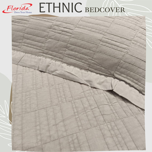 Ethnic 100% Cotton Bed Cover Set with 2 Pillow Covers for King Size Bed by Florida