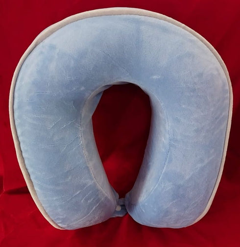 Headrest Travel Neck Pillow (Blue)