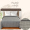 Plaid Check Fabric Comforter by Florida for Single & Double Bed