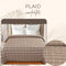 Plaid Check Fabric Comforter by Florida for Single & Double Bed