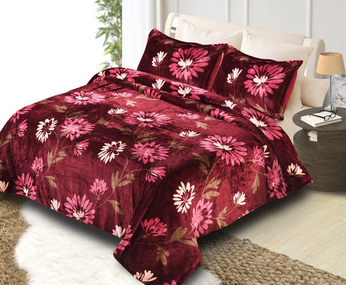 Poland Warm Bedsheet for Winter with Pillow Covers by Florida