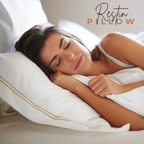 Restin Pillow Made with 100% Fine Quality Microfibre for Cervical Pain Relief