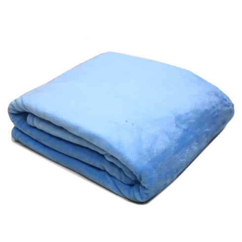 Chroma 270 GSM All Season AC Blanket (Sky Blue)