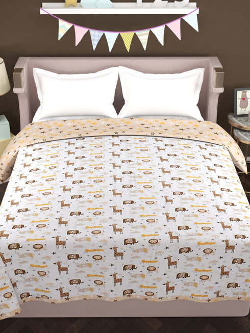 Bestie 180TC Cotton Top Sheet AC Reversible Dohar for Kids