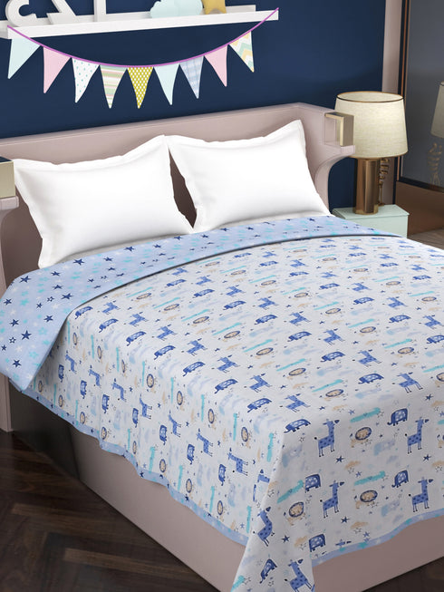 Bestie 180TC Cotton Top Sheet AC Reversible Dohar for Kids