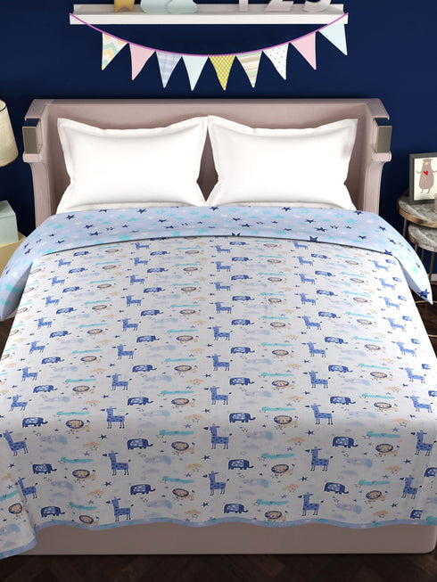 Bestie 180TC Cotton Top Sheet AC Reversible Dohar for Kids