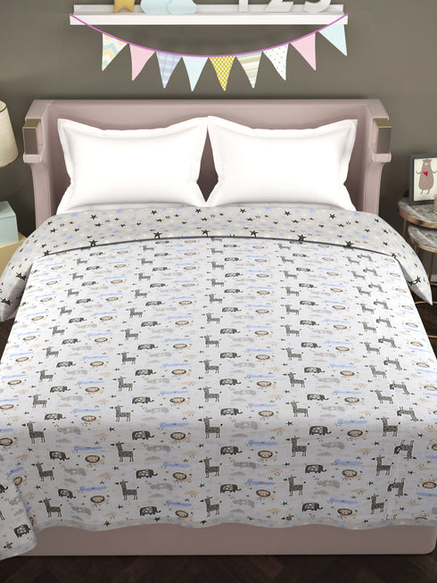 Bestie 180TC Cotton Top Sheet AC Reversible Dohar for Kids