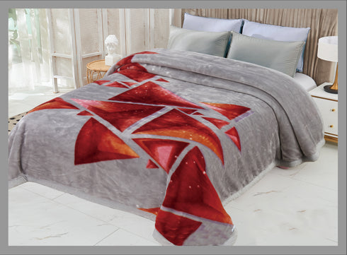 Blazing Two Ply Mink Double Bed Blanket for Heavy Winter