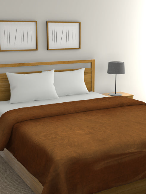 Chroma 270 GSM All Season AC Blanket (Brown)