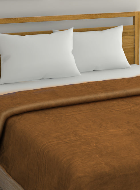 Chroma 270 GSM All Season AC Blanket (Brown)