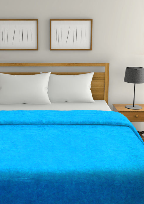 Chroma 270 GSM All Season AC Blanket (Sky Blue)