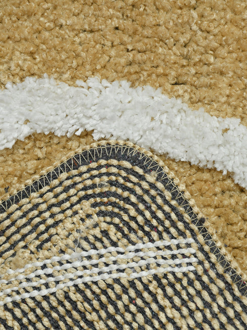 Set Of 2 Microfibre Bath Mats (Beige, 60 CM X 40 CM)