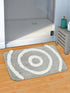 Set Of 2 Microfibre Bath Mats (Grey, 60 CM X 40 CM)