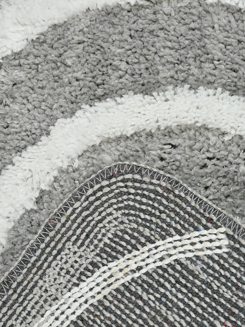 Set Of 2 Microfibre Bath Mats (Grey, 60 CM X 40 CM)