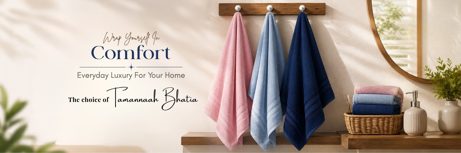Pure Cotton Bath Towel for Men & Women