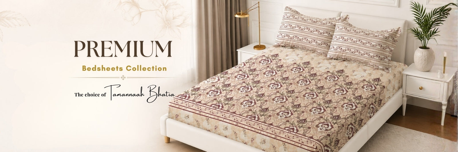Imported and 100% Pure Cotton Bedsheets for Double Bed