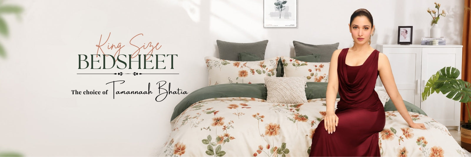 Imported and Cotton Bed Sheets for King Size Bed