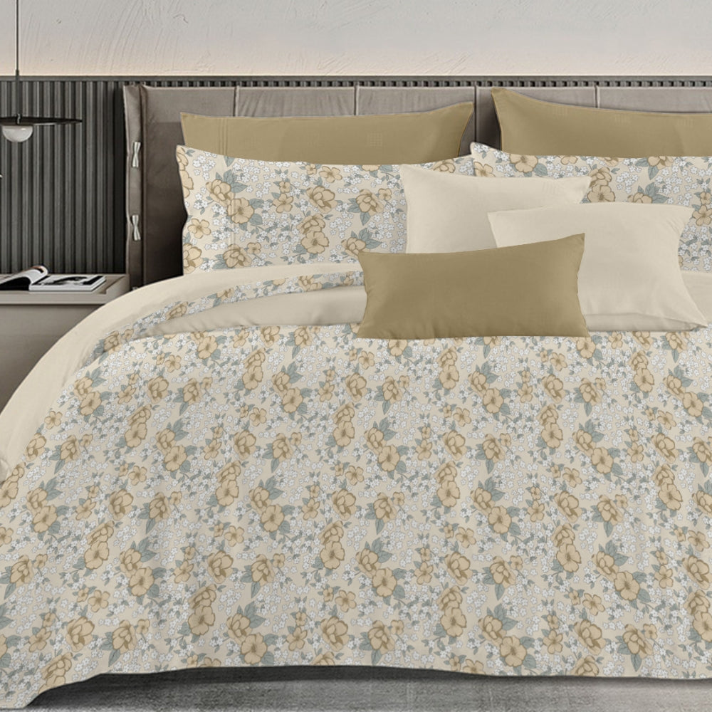 Florida's Ameralia 100% Pure Cotton King Size Bed Sheet Set with Pillow Covers