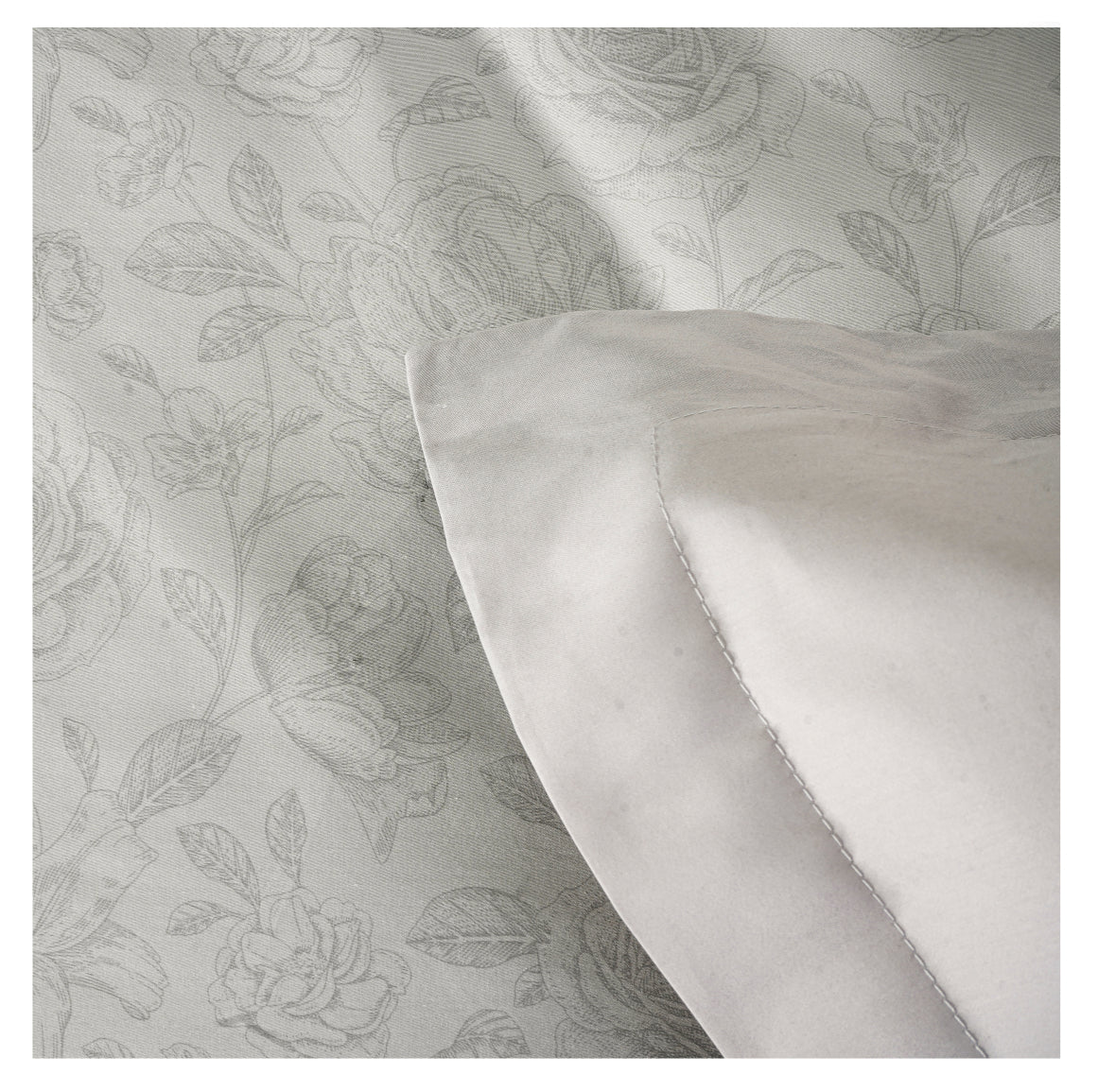 Smooth Art King Size 100% Cotton Bedsheet Set with 4 Pillow Covers by Florida