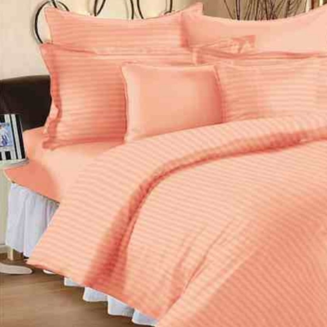 Plum 100% Cotton King Size Bed Sheet Set with Pillow Covers by Florida