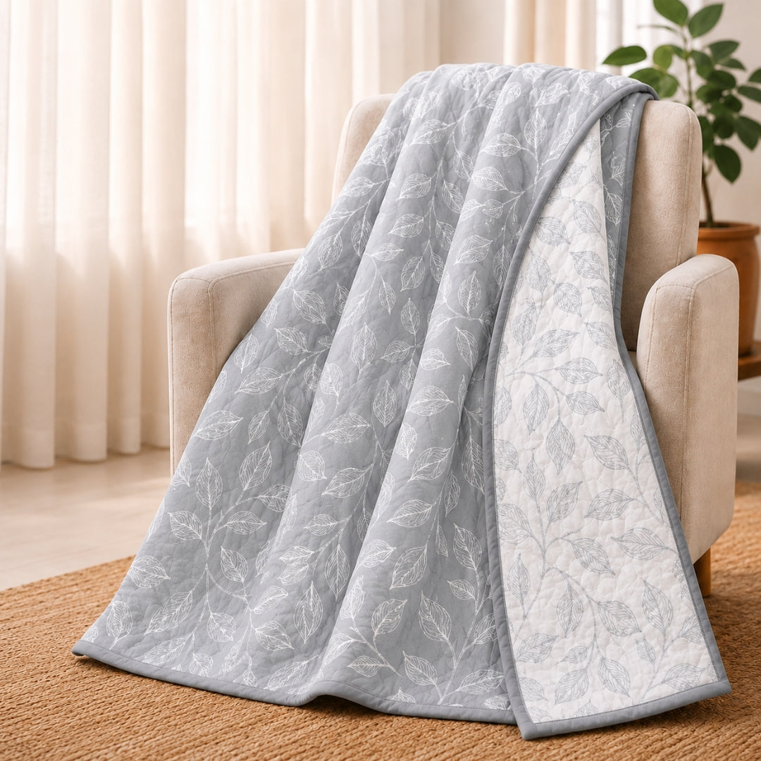 Florida Nova Ultra-Light Cotton Rich Super Soft Reversible Summer Dohar (Top Sheet) for Single & Double Bed