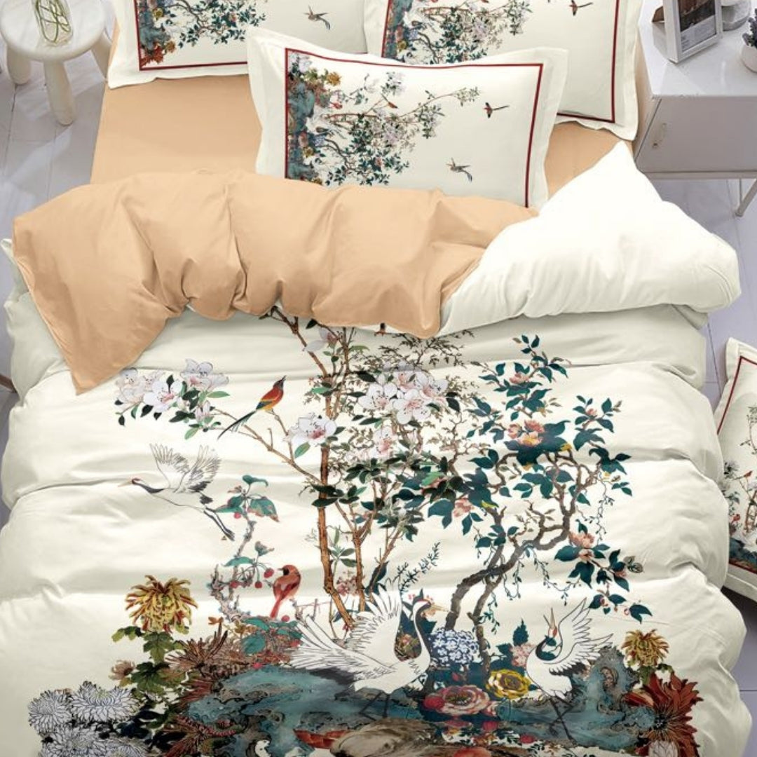Roman Collection King Size Bed Sheet Set with Pillow Covers for Double Bed by Florida