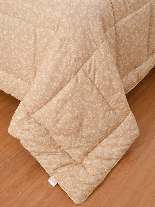Florida Floral Reversible Double Bed Comforter | 250 GSM Virgin Microfiber Filling | Ultra Soft AC Comforter | Lightweight All Season Quilt with Piping Edge