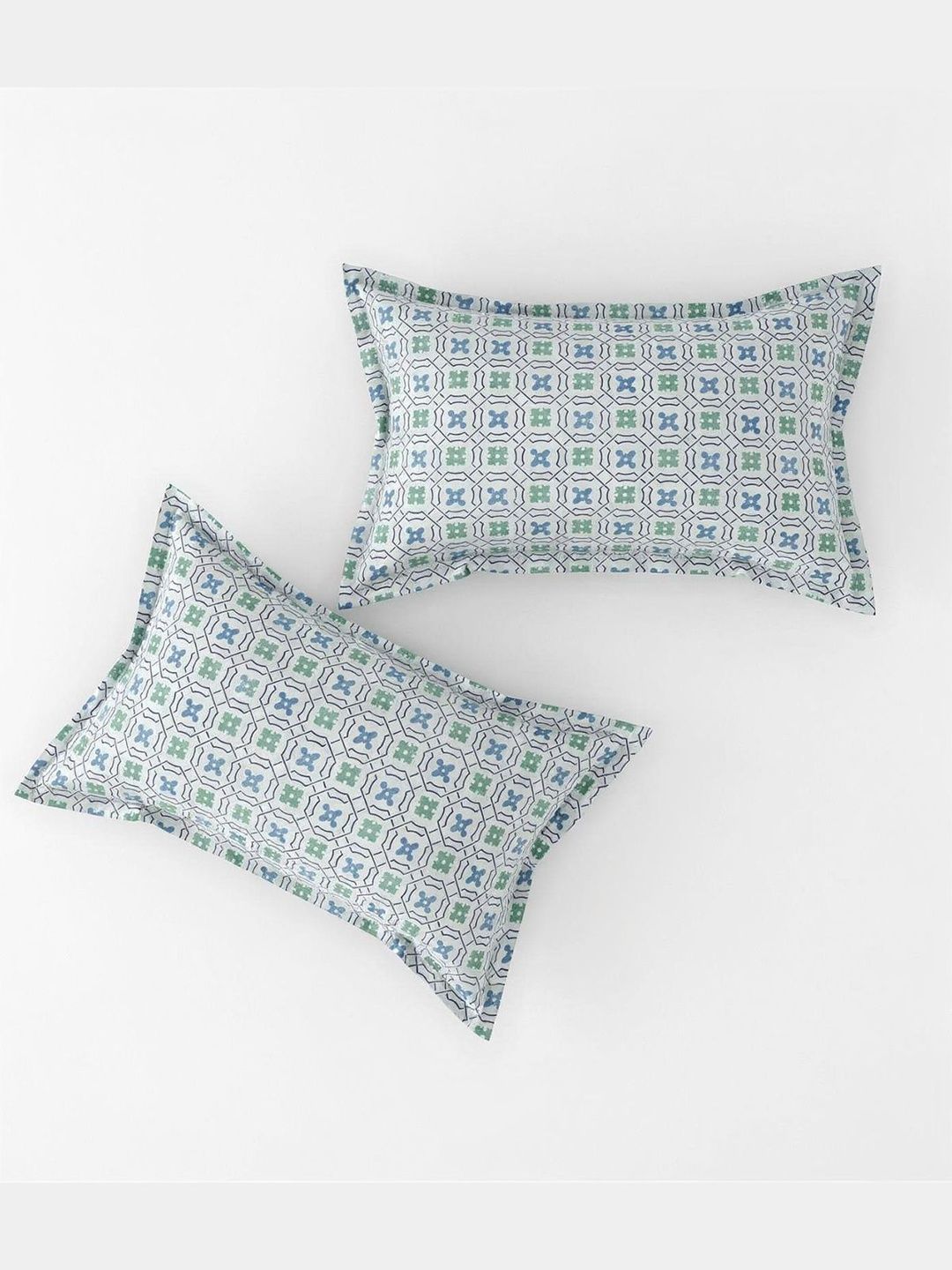 Rangriti King Size 100% Pure Cotton Ethnic Motifs 160 TC Bed Sheet Set with Pillow Covers by Florida