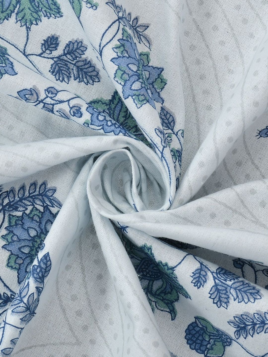 Rangriti King Size 100% Pure Cotton Ethnic Motifs 160 TC Bed Sheet Set with Pillow Covers by Florida