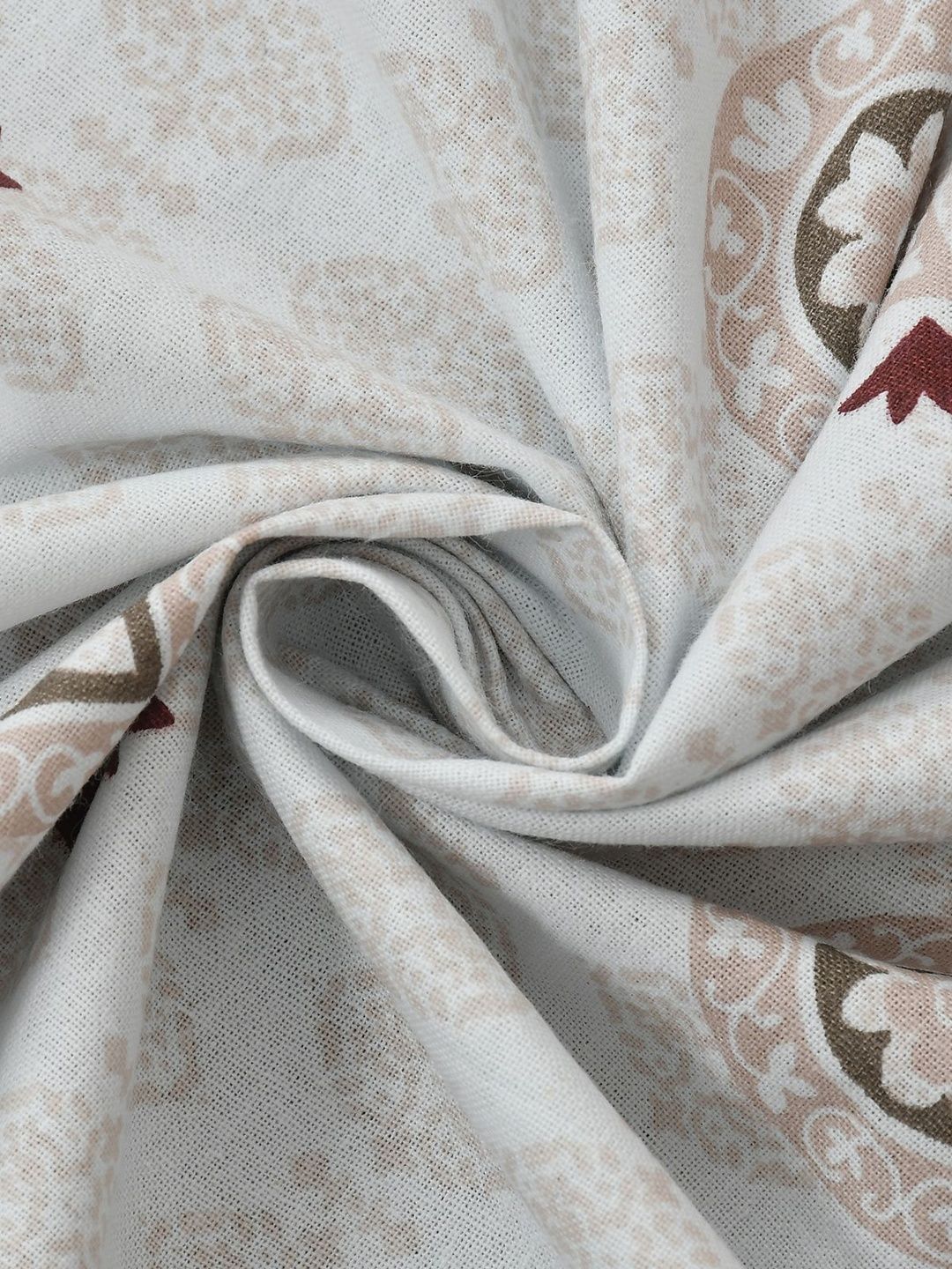 Rangriti King Size 100% Pure Cotton Ethnic Motifs 160 TC Bed Sheet Set with Pillow Covers by Florida