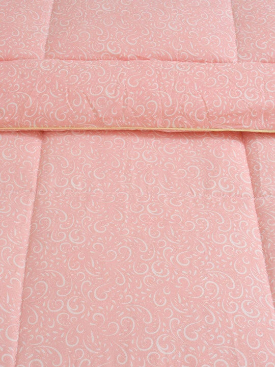 Florida Floral Reversible Double Bed Comforter | 250 GSM Virgin Microfiber Filling | Ultra Soft AC Comforter | Lightweight All Season Quilt with Piping Edge