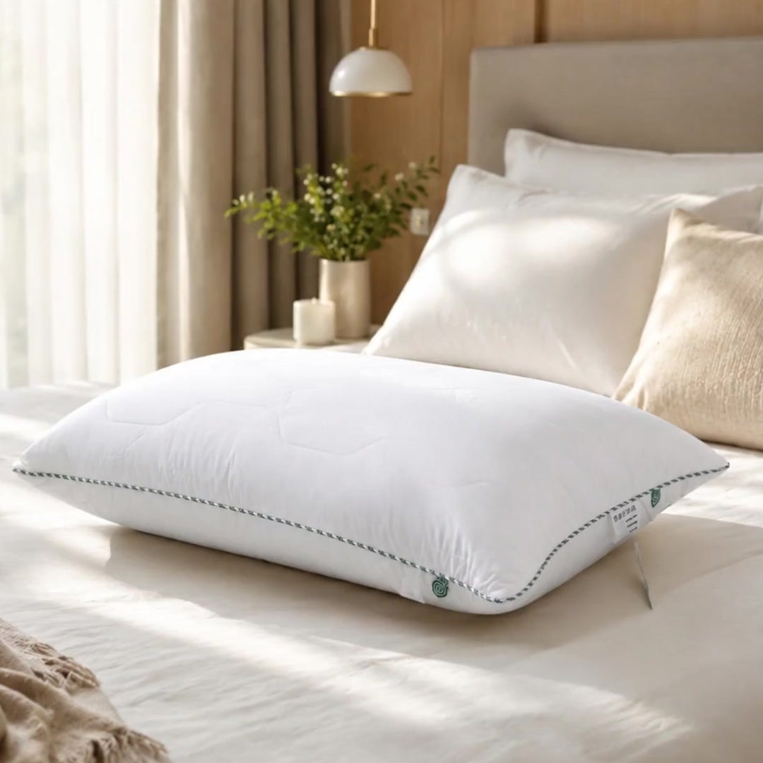 Florida Sleep Premium Tencel Natural Fabric Pillow with Quilted Storage Bag