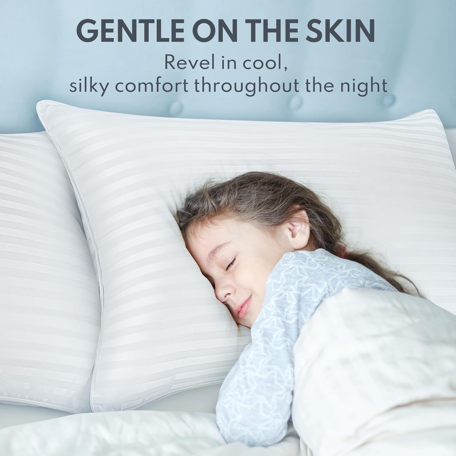 Florida Sleep Regal Super Soft Fluffy Sleeping Pillow Pair Premium Comfort