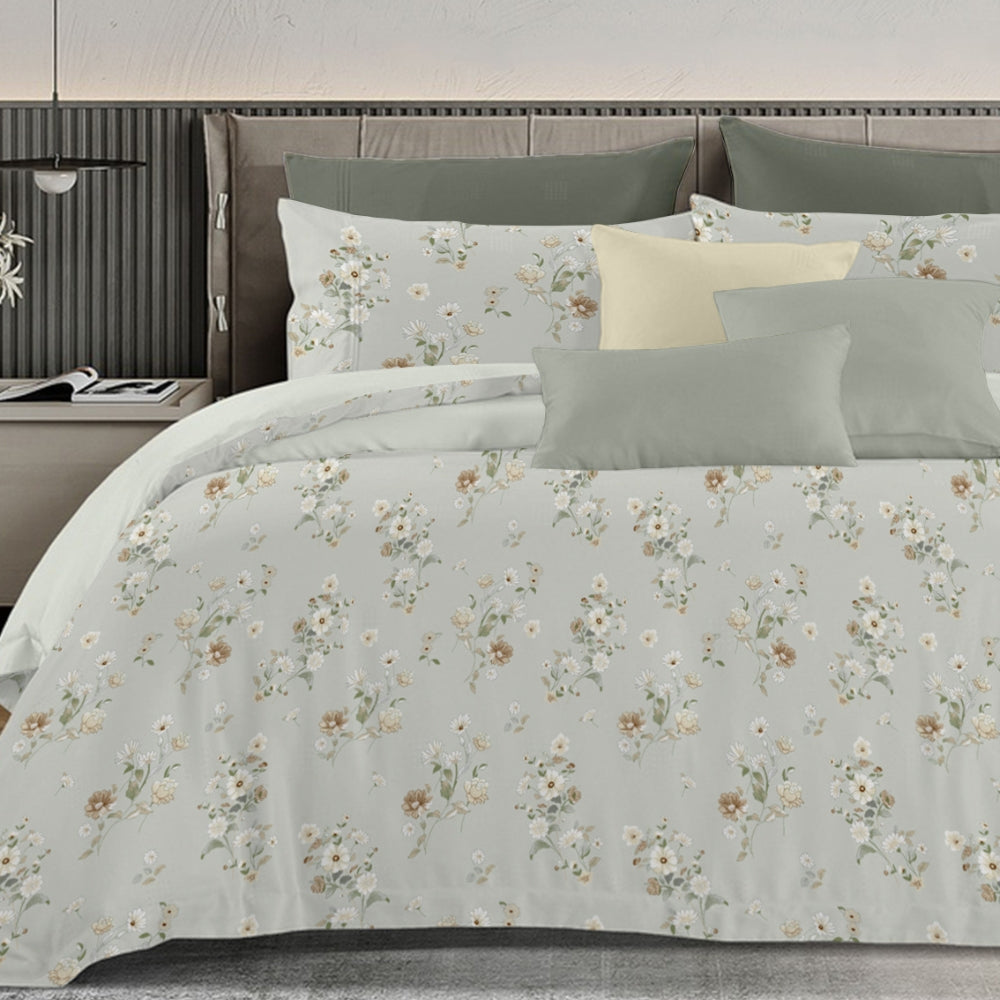Florida's Ameralia 100% Pure Cotton King Size Bed Sheet Set with Pillow Covers