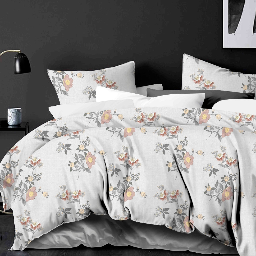 Adorn King Size Bed Sheet Set with 2 Pillow Covers by Florida