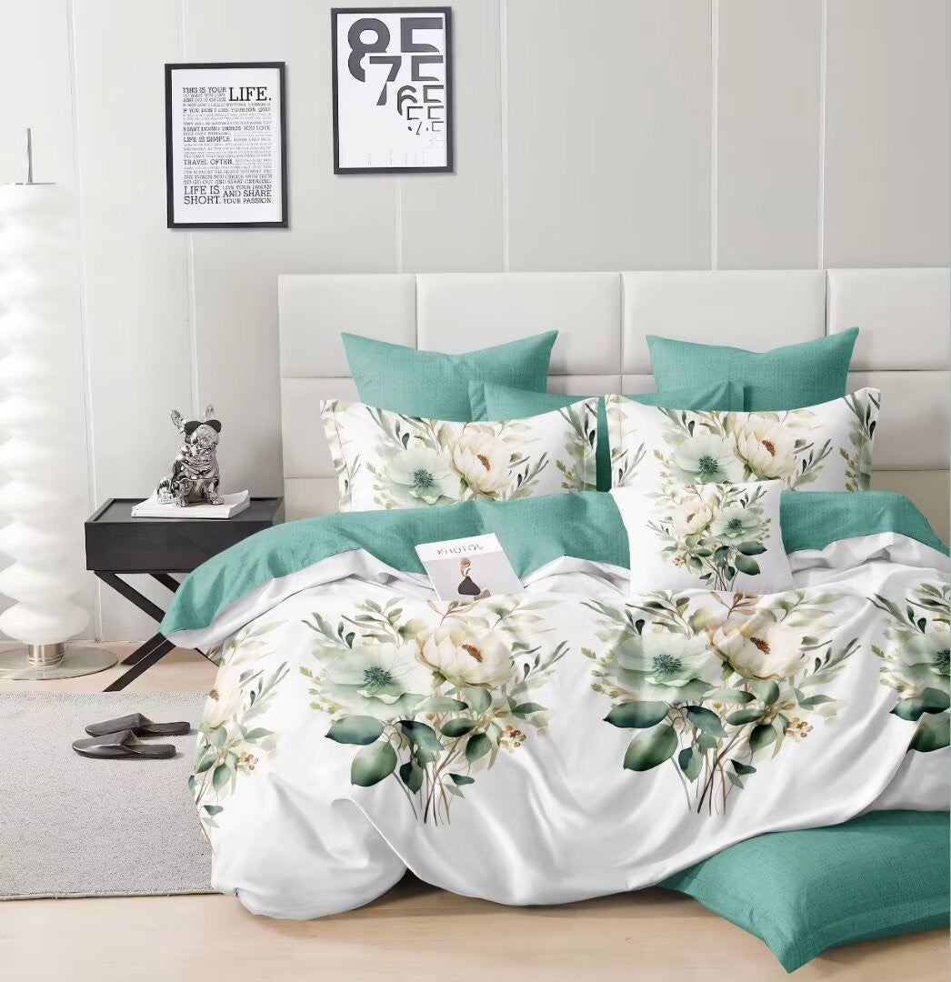 Florida Alaska Double Bed Imported bedsheet Set with Pillow Covers
