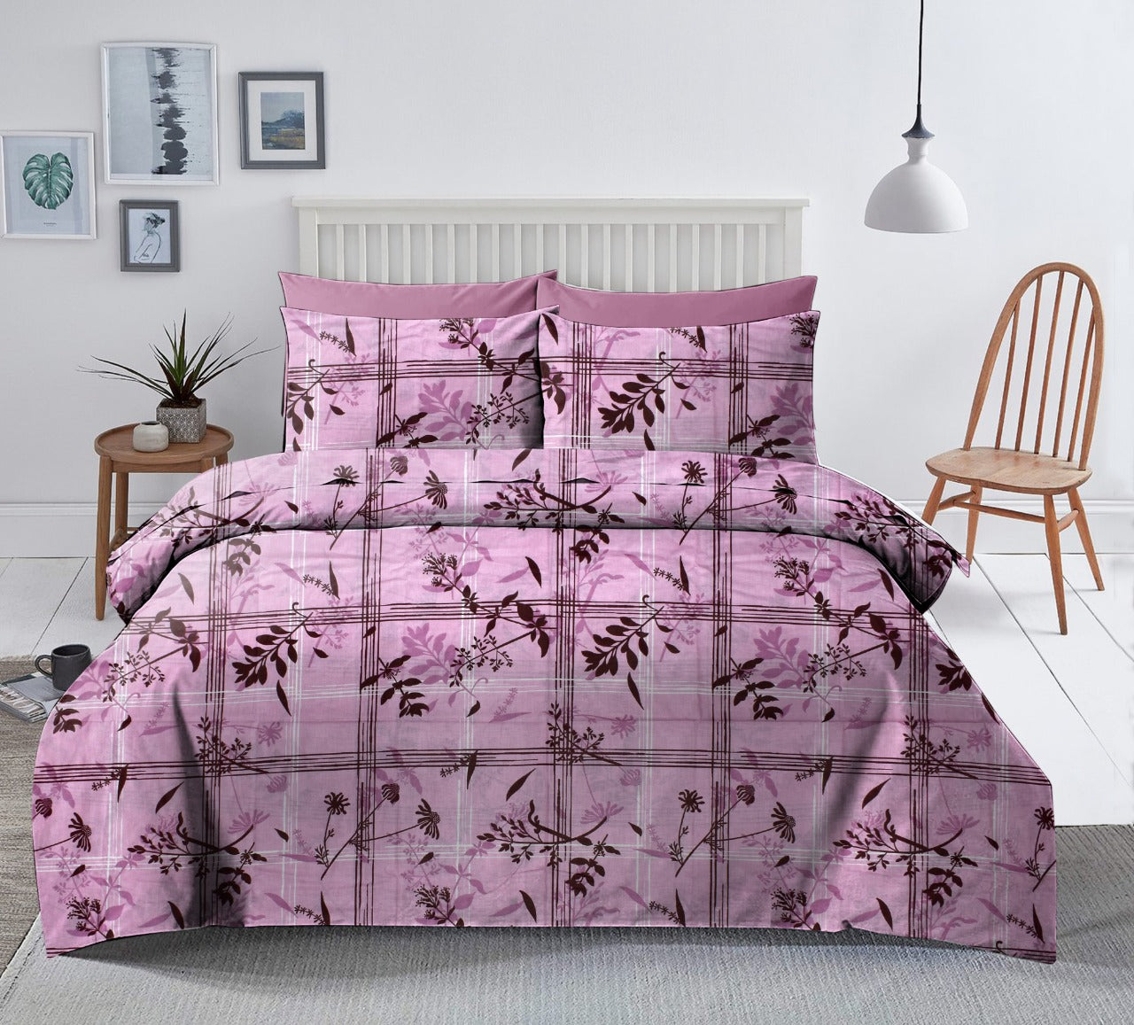 Aroma Super Cotton Bedsheet Set with Pillow Covers by Florida