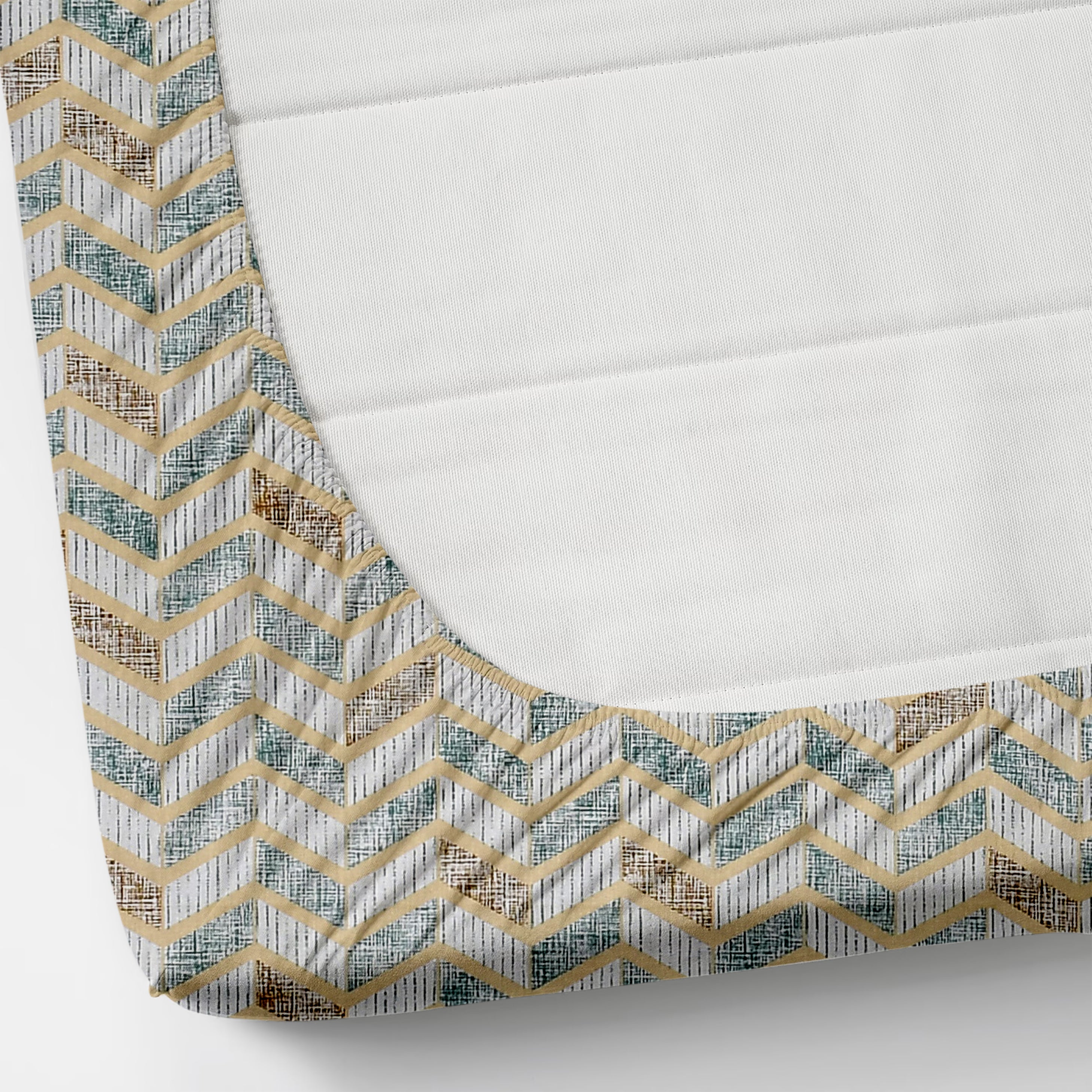 Florida Double Bed King Size Cotton Bedsheet with 2 Pillow Cover - Multicolor