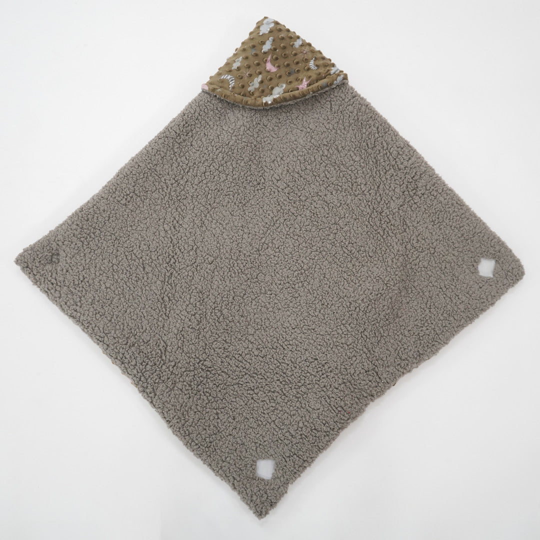 Florida All Season Hooded Baby Blanket Swaddler Wrapper Flannel Soft and Comfortable for New Born Baby Girls and Boys - Brown