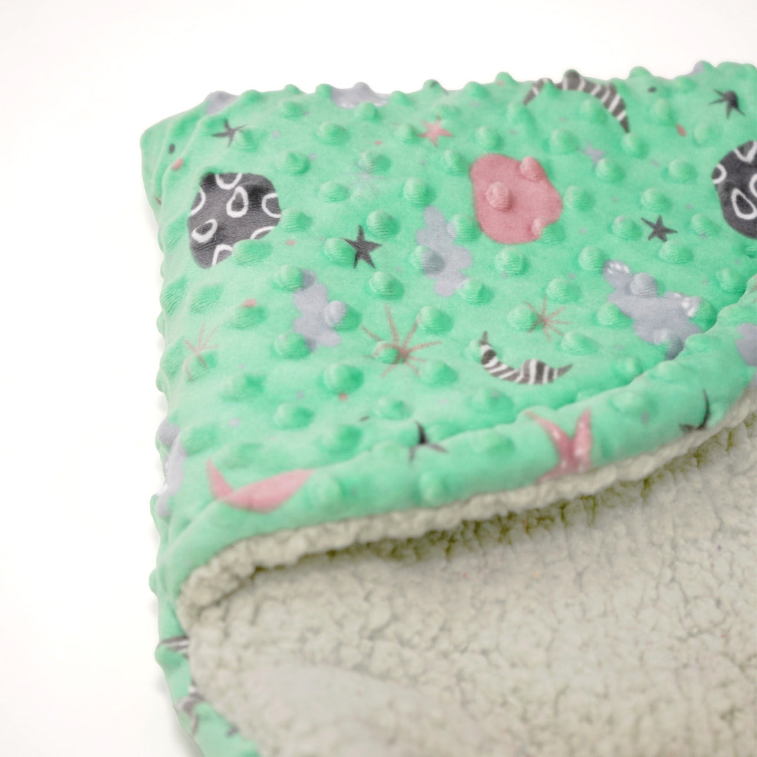 Florida All Season Hooded Baby Blanket Swaddler Wrapper Flannel Soft and Comfortable for New Born Baby Girls and Boys - Sea Green