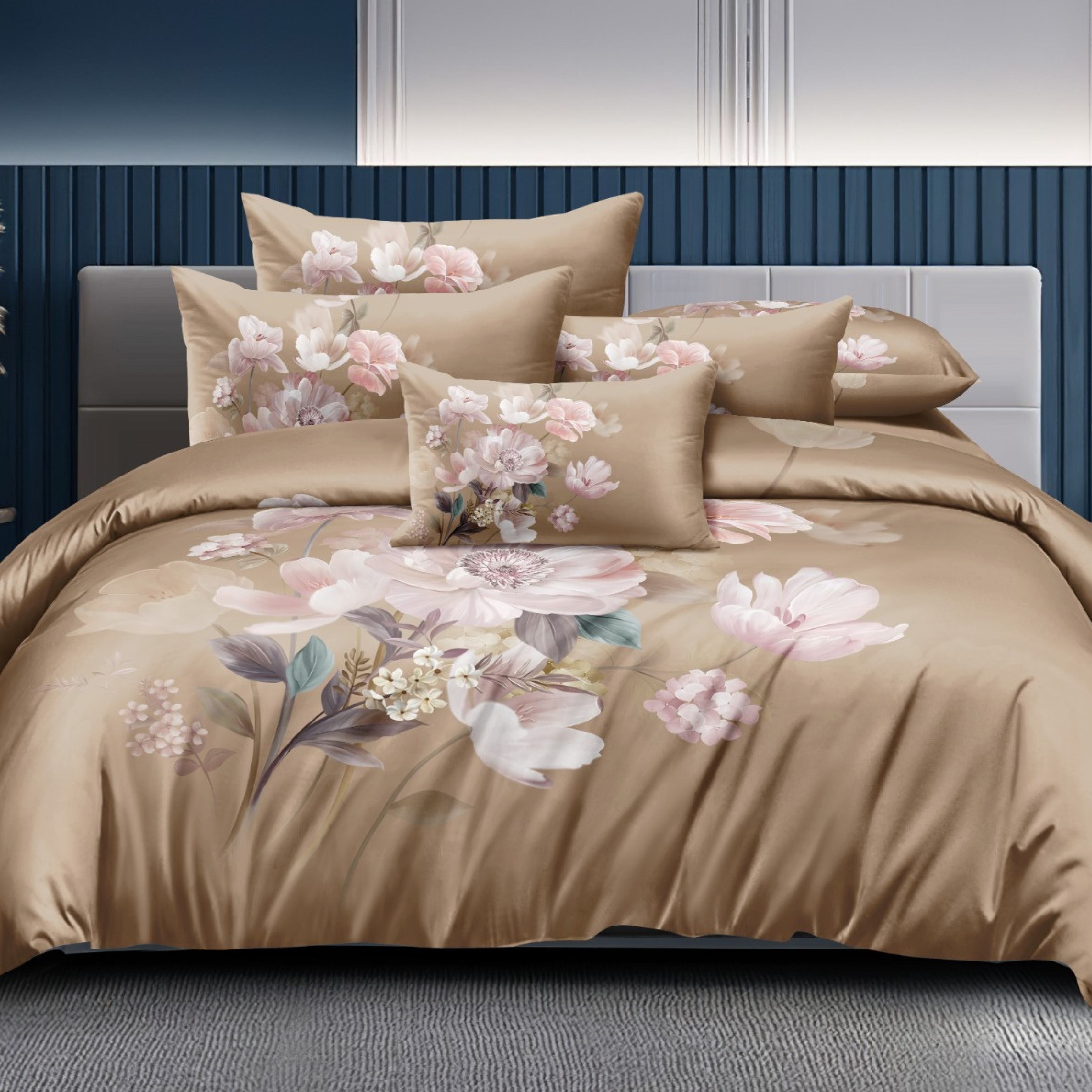 Florida Cinderella Digital Print King Size Warm Bedsheet with Pillow Covers - Winter Bedsheet in Box and Carry Bag - Perfect for Gifting
